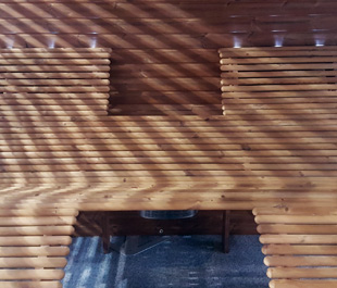 sauna bench