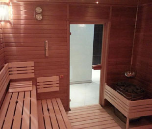 Commercial sauna cabin