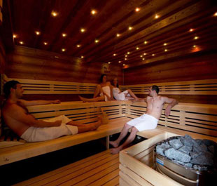 Commercial sauna cabin