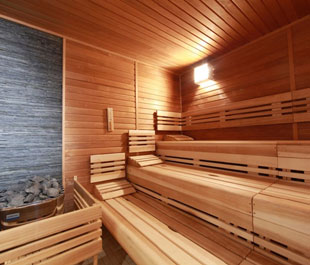 Commercial sauna cabin