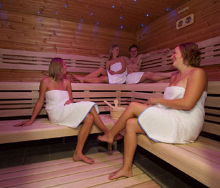 Commercial sauna cabin