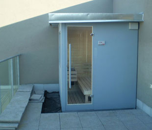 outdoor sauna