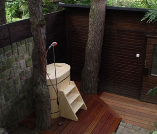 outdoor sauna